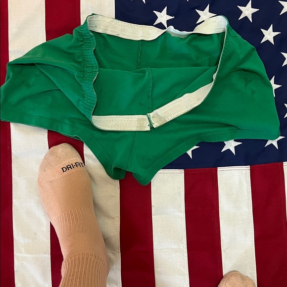 Green Athletic Shorts - Picture 3 of 5